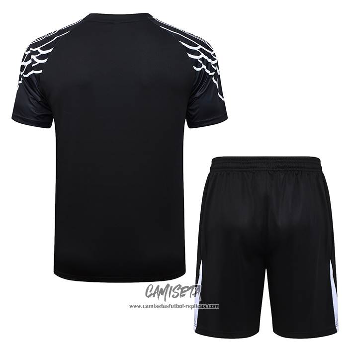Chandal del Paris Saint-Germain 2025-2026 Manga Corta Negro - Pantalon Corto